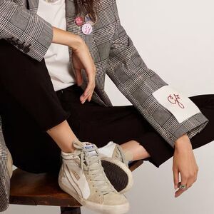 Golden Goose White Ice Suede Star